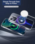 (10 Universal Metal Rings Compatible with Magnetic Sticker,Magnetic Ring for Phone Cases & Wireless Charging Black)