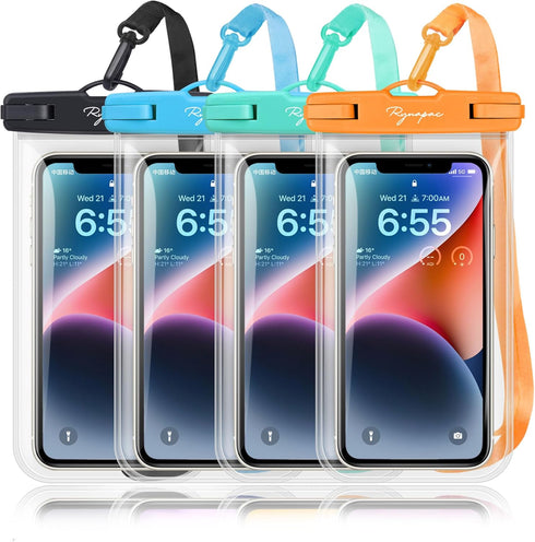 Waterproof Phone Pouch Bag, 7.5in Waterproof Case for Beach Travel, Lanyard Holder for iPhone 15 Pro Max Galaxy S23