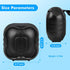 Cinolink IPX6 Shower Bluetooth Speaker, Waterproof Portable Speaker with Loud HD Sound RGB Lights for Home, Beaches