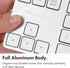 Macally Bluetooth Number Pad for Laptop, Rechargeable Wireless Numeric Keypad, Slim 35 Key Wireless Number Pad for Data