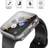2 Pack 3 (2025) 2 6 5 4 40mm, Misxi Hard PC Case with Tempered Glass Screen Protector Compatible with Apple Watch SE SE