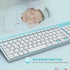 J JOYACCESS Bluetooth Wireless Keyboard, Mac Compatible Multi Device Wireless Keyboard for Laptop, Android, Windows,