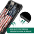 DJSOK Distressed Flag Case for iPhone 15 Pro Max - Rugged Dual Layer Shockproof Cover for Men, Boys, and Girls.