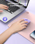 Wireless Bluetooth Mouse, Purple, 1600 DPI, Long Battery Life, Dual Connectivity, Quiet Click, High-Precision Optical