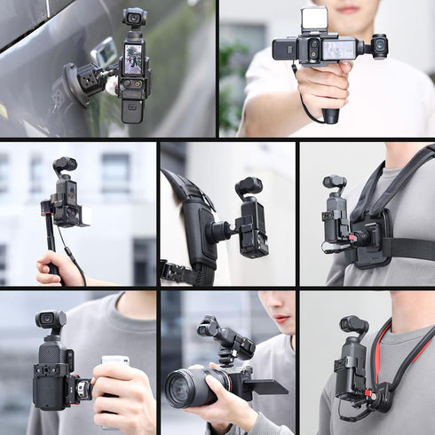 ULANZI PK-06 Expansion Adapter for DJI Osmo Pocket 3 - Aluminum Protective Cage with Mounting Options