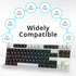 GTSP 168-keys PBT Keycaps, Cherry Profile 75 Percent with 6U 7U Spacebar for US Layout Cherry MX Switches