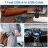 Samsung A15 Charger Cable 3FT for Car, Short Coiled USB A to USB C Cord for Galaxy A35 5G, A55, A14, Fast Charging
