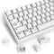 Guffercty kred 128 Keys Minimalist White Keycaps, XDA Profile Dye-sub PBT Keyboard Caps for 60% 65% 75% 96% Mechanical