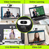 ToLuLu 1080P Webcam with Ring Light Microphone - Streaming Web Camera, Full HD Pro Camera for PC Mac Laptop Desktop