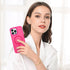 BENTOBEN iPhone 13 Pro Case - Hot Pink Translucent Matte, Slim Shockproof, Compatible with MagSafe, 6.1" Protective