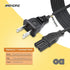 BRENDAZ (5-Pack) C7 2 (6-Feet) Polarized Power Cord, Prong AC Power Cable, Compatible with Vizio D, E, M Series HDTV