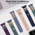 Watch Band Charms - Upgrade Your Watch Strap with Stylish Decorative Rings Loops Compatible with Apple Watch Bands 45mm