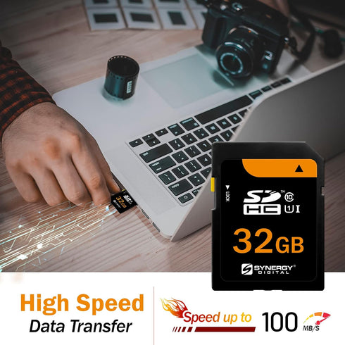 Synergy Digital Camera Memory Card, Compatible with Nikon Coolpix W100 Digital Camera - 32GB Secure Digital (SDHC) High