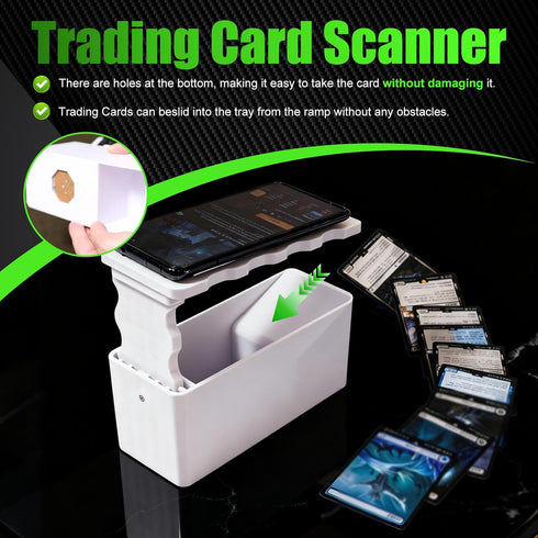 ZYLARIXE TCG Card Scanner Mount, High-Precision Auto-Focus Phone Holder, Compatible with iPhone/Android, Professional