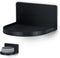 BRAINWAVZ Screwless Round Floating Shelf Mount for Cameras, Speakers, Plants, Easy to Install, 4.6 x 4.2 (Black)