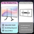 KAMIWI Legs-7 32"-65" 800x400mm 120 LBS Universal TV Stand Base Replacement,Metal TV Level Height Adjustable,Desktop TV
