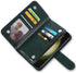 Asuwish Wallet Case for Samsung Galaxy S23 Ultra 5G - Dark Green, 6.8" with Tempered Glass Protector & Flip Card Holder.