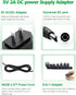 5V 2A 10W DC Power Supply Adapter AC/DC Wall Plug Charger AC 100V-240V to DC 5 Volt 2Amp 1A 1.5A Replacement Power Cord USB Type C for Security Camera Baby Monitor Scanner TV Box Raspberry