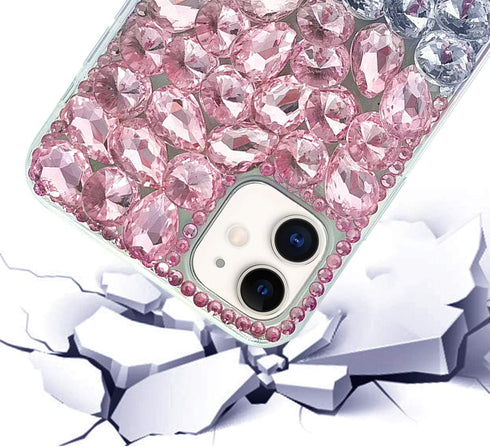 Bonitec iPhone 11 Case, 3D Glitter Sparkle Bling Case for Women, Luxury Shiny Crystal Rhinestone Cover