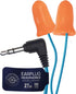 Plugfones Basic Earplug Headphones - Earplug-Earbud Hybrid, 27 dB Noise Reduction, Orange Foam Earplugs