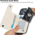 HAOPINSH iPhone 14 Pro Max Wallet Case with Card Holder, Cream-Coloured Leopard Cheetah Back Flip PU Leather Case