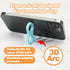 ZVthesea Ergonomic Finger Stand Phone Holder, Finger Phone Holder, Pinky/Ring Finger Grip Strap, Stress-Relieving Toy