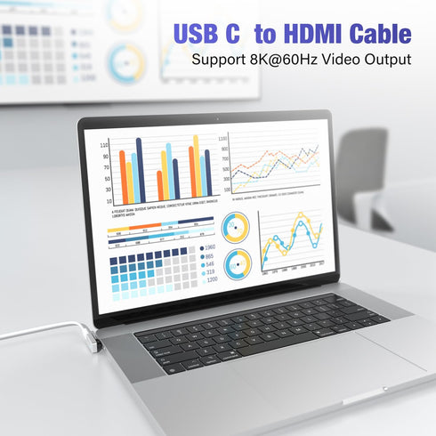 USB C Magnetic Adapter 24Pin, Type C Connector (2 Pack) for PD 140W Fast Charge, 8K Video Output, Compatible with