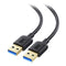 Cable Matters Long USB 3.0 Cable 10ft, USB to USB A Male to Male Cord in Black
