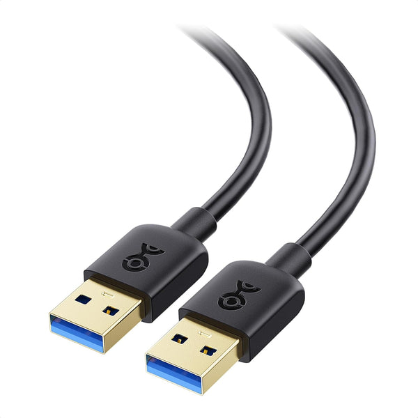 Cable Matters 2-Pack USB 3.0 Cable, 6ft, USB A to USB A, Male to Male, Black