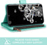 Asuwish Wallet Case for Samsung Galaxy S20 Ultra 5G with Tempered Glass Protector, Flip Card Holder, Green.