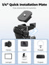 EMART 61 Phone Tripod Stand with Flexible Gooseneck, Portable Tripod for iPhone and Camera, Overhead Cellphone Holder