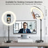 Wowcati 10'' 3 Desk Ring Light with Magnetic Phone Holder, Video Conference Podcast Lighting Kit for Laptop Computer