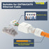 VCELINK Tool-Free RJ45 Connector - CAT6A Field Termination Plug for CAT6A, CAT6 Network Cable (6 Pack)