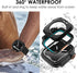 Ultra Look - Fullife 2 in 1 Apple Watch Case Series 9 45mm, Waterproof Screen Protector, Full Protective Bumper (Black)