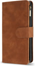 ZZXX Wallet Case for Samsung Galaxy S21 - Premium Soft PU Leather Zipper Flip Folio with Card Slot