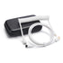 USB C Coiled Cable, Double-Sleeved Mechanical Coiled USB C Cable with Detachable Metal Aviator, USB-C to USB-A (White)