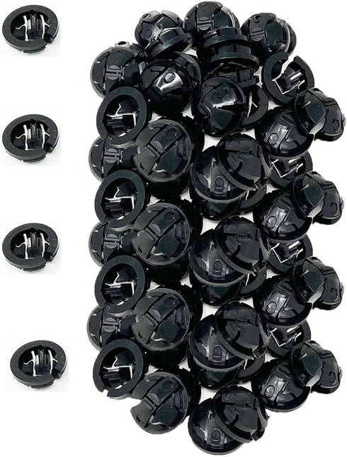 iMBAPrice NM95-100 (100-Pack) Black Button Push-In NM Cable Connector, 3/4 Trade Size, Fits 3/4-Inch