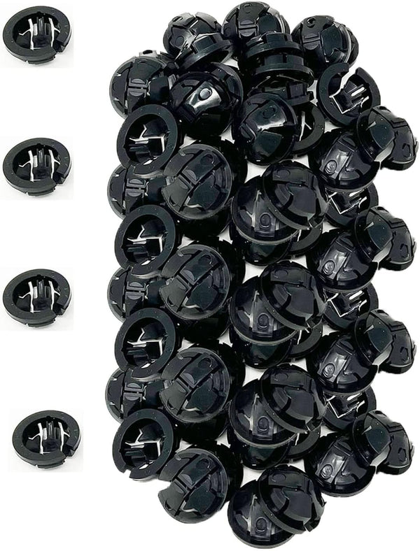 iMBAPrice NM95-100 (100-Pack) Black Button Push-In NM Cable Connector, 3/4 Trade Size, Fits 3/4-Inch