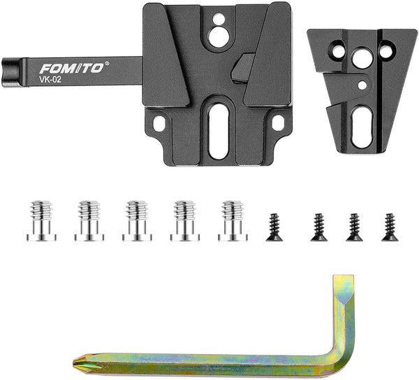 Fomito V-Mount V-Lock Base Station Quick Release Plate VK-02