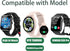 Compatible RLQA Smart Watch Bands, 20mm Breathable Nylon Woven Fabric Replacement Accessory Strap Compatible for IOWODO R30 Pro/OYV TGW008, TOUCHELEX Gaea Series K802 1.28 Smart Watch/RLQA 54 1.83" Smart Watch