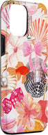 iPhone 14 Pro Max Case, Vintage Collage Art Pink Summer Scrapbook Floral Aesthetic