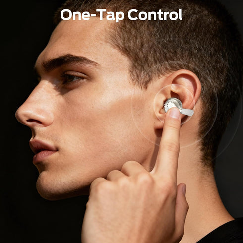 AC225 6.0 36H IPX6 Monster Open Ear Earbuds, Stereo Sound, Bluetooth Open Ear Headphones, Lightweight Comfort Clip-On