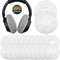 200 Pieces Disposable Non-Woven Earpad Covers for Headphones - Sanitary Headphone Ear Cover (White, M, 8 cm/3.1 Inch)