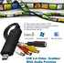 Flsazrx Hi8 Capture Card, USB Video Capture Card Device, Audio Video Converter Grabber for RCA to USB-Convert VHS Mini