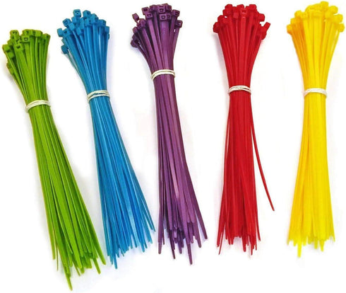 4 Inch Blue Zip Ties, 100 Pieces, 18lb Strength Nylon Cable Wire Ties