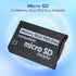 Memory Stick PRO Duo Adapter, Micro SD/SDHC/SDXC to Memory Stick PRO Duo Compatible with Sony Camera