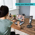 Spedal 1/4" MF920Pro, Desktop Webcam Stand with Weighted Round Base, Adjustable Scissor Arm Camera Mount with Phone