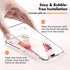 UNBREAKcable iPhone 15 Screen Protector 3-Pack, Shatterproof Tempered Glass, 9H Hardness, Easy Install, Full Coverage.