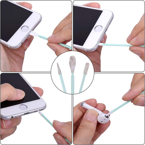 Wisdompro 45 Pcs Cell Phone Cleaning Kit, USB Charging Port Cleaner & Headphone Jack Brush Tool Set for iPhone, iPad,
