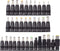 Universal 34pcs DC Connectors Plug Kit, 5.5 x 2.1mm Female Base Power Adapter Connector.